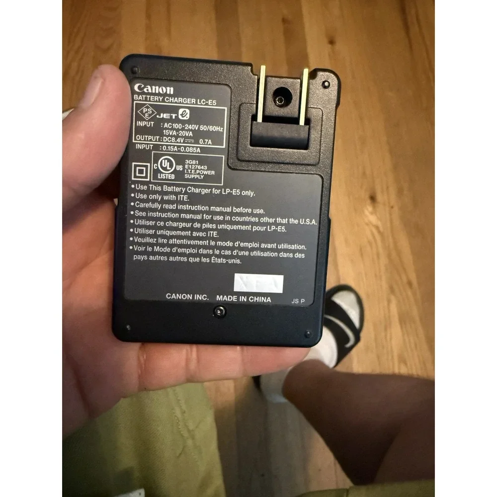 Genuine‎ Canon LC-E5 LP-E5 Battery Charger For EOS 1000D 2000D 450D 500D KISSX2